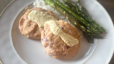 Family Style Salmon Burgers