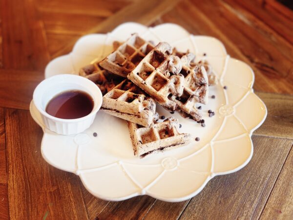 Chocolate Chip Protein Waffles