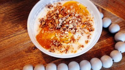 Peaches and Cream Overnight Oats